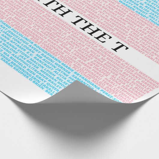 Sapphics mit T 3.0 Wrapping Paper Geschenkpapier (Ecke)