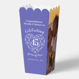 Sapphire 45th wedding anniversary now then photos geschenkschachtel