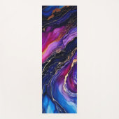 Sapphire Amethyst Alcohol Ink Yogamatte (Vorderseite)