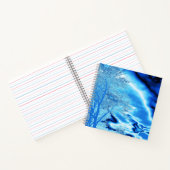 Sapphire and Iced Blue Stormy Sky Notizblock (Innenseite)