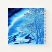 Sapphire and Iced Blue Stormy Sky Notizblock (Rückseite)