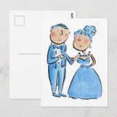 Sapphire Anniversary Postkarte (Vorne/Hinten)