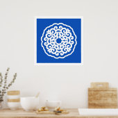 Sapphire Asian Moods Mandalla Poster (Küche)
