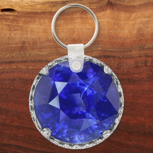 Sapphire Basic-Schlüsselanhänger Schlüsselanhänger (Vorderseite)