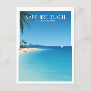 Sapphire Beach Red Hook Amerikanische Jungferninse Postkarte
