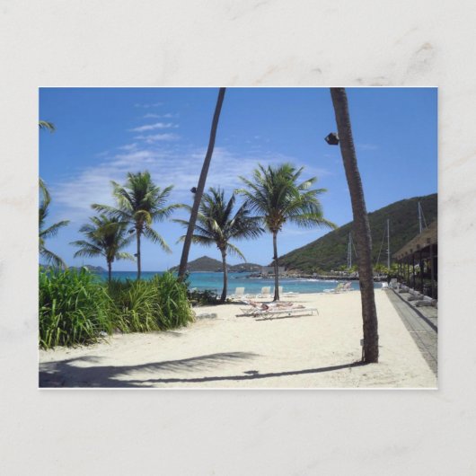 Sapphire Beach, St. Thomas, Jungfrau Islands Postkarte (Vorderseite)