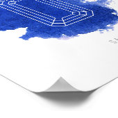 Sapphire Birthstone September Poster (Ecke)