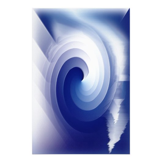 Sapphire-Blauer Sturm Fotodruck (Vorne)