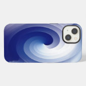 Sapphire-Blauer Sturm iPhone Hülle (Rückseite (Horizontal))