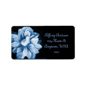 Sapphire Bloom Address Label Adressaufkleber (Vorne)