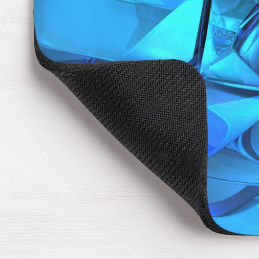 Sapphire Blue Abstrakt Mouse Pad Mousepad (Ecke)