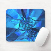 Sapphire Blue Abstrakt Mouse Pad Mousepad (Mit Mouse)