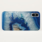 Sapphire Blue Agate Geode Case-Mate iPhone Hülle (Rückseite (Horizontal))