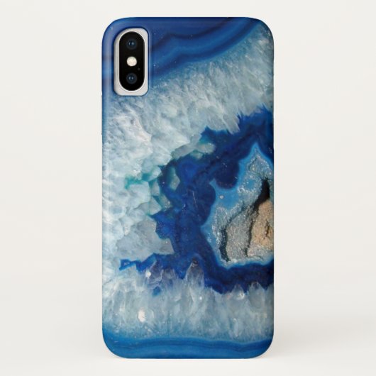 Sapphire Blue Agate Geode Case-Mate iPhone Hülle (Rückseite)