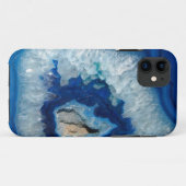 Sapphire Blue Agate Geode iPhone 5 Fall Case-Mate iPhone Hülle (Rückseite (Horizontal))