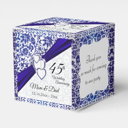 Sapphire Blue Anniversary Design 45/65 Geschenkschachtel (Vorderseite)