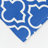 Sapphire Blue Black Marokcan #6 LG Zickzack 1INQR Fleecedecke (Ecke)