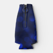 Sapphire Blue Bokeh Imitate Gold Pop Fizz Clink Flaschenkühler (Rückseite)