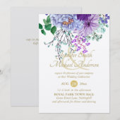 Sapphire Blue Floral Bouquet Wedding (Vorne/Hinten)