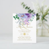 Sapphire Blue Floral Bouquet Wedding (Stehend Vorderseite)