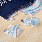 Sapphire Blue Geode sei unser Vorschlag für ein Bl Puzzle (Seite)