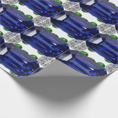 Sapphire Blue Geschenkpapier (Ecke)