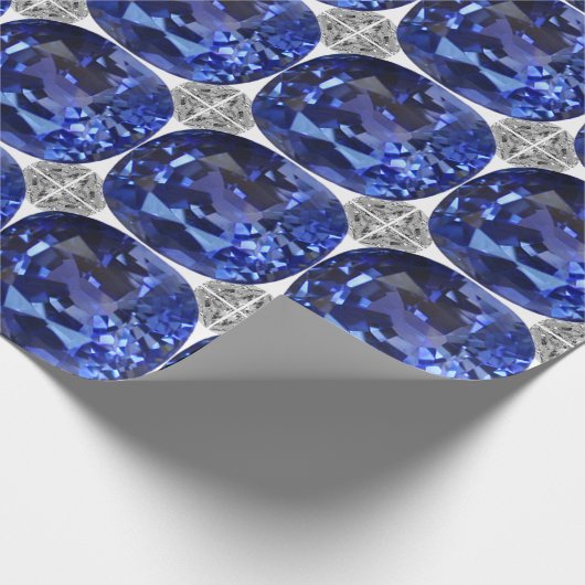 Sapphire Blue Geschenkpapier (Ecke)