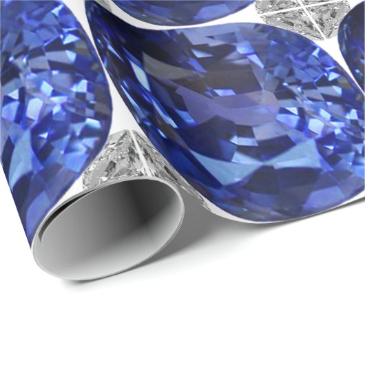 Sapphire Blue Geschenkpapier (Rolleneckpunkt)