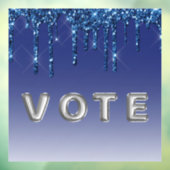 Sapphire Blue Glitter Drip  Fensteraufkleber (Blatt 3)