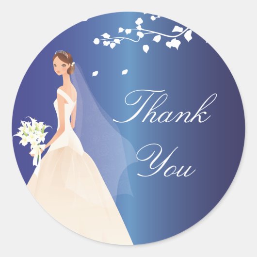 Sapphire Blue Green Bride Brautparty Sticker (Vorderseite)