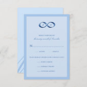 Sapphire Blue Infinity Hand Clasp Wedding RSVP (Vorne/Hinten)