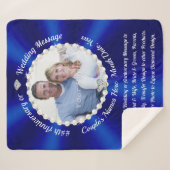 Sapphire Blue, Jubiläumsgeschenke, Foto gemütlich Sherpadecke (Vorderseite (Horizontal))