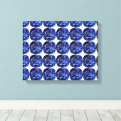 Sapphire Blue Leinwanddruck (Insitu (Holzboden))