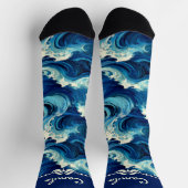 Sapphire Blue Ocean Socken (Oben)
