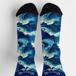 Sapphire Blue Ocean Socken