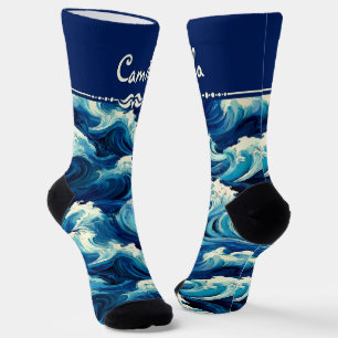Sapphire Blue Ocean Socken
