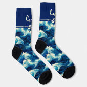 Sapphire Blue Ocean Socken (Rechts)