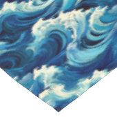 Sapphire Blue Ocean Tischdecke (Schrägansicht)