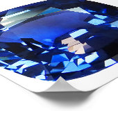 Sapphire Blue Poster (Ecke)
