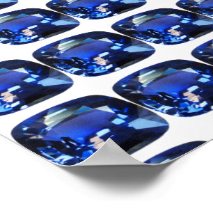 Sapphire Blue Poster
