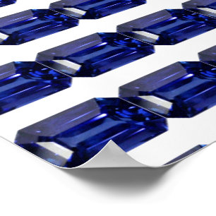 Sapphire Blue Poster