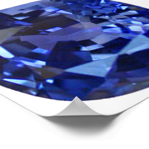 Sapphire Blue Poster
