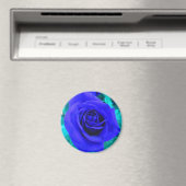 Sapphire Blue Rose Magnet (In Situ (Geschirrspüler))