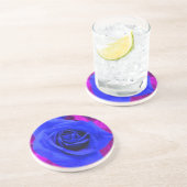 Sapphire Blue Rose Untersetzer (Seite)