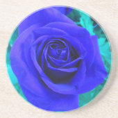 Sapphire Blue Rose Untersetzer (Vorne)