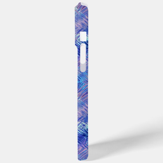 Sapphire Blue Scribbled Texture Case-Mate iPhone Hülle (Rückseite / Links)