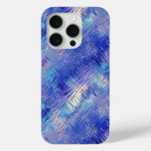 Sapphire Blue Scribbled Texture Case-Mate iPhone Hülle (Rückseite)