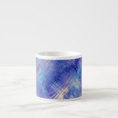 Sapphire Blue Scribbled Texture Espressotasse (Vorderseite)