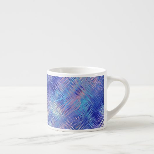 Sapphire Blue Scribbled Texture Espressotasse (Rechts)