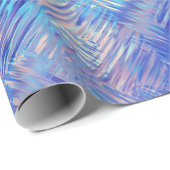 Sapphire Blue Scribbled Texture Geschenkpapier (Rolleneckpunkt)